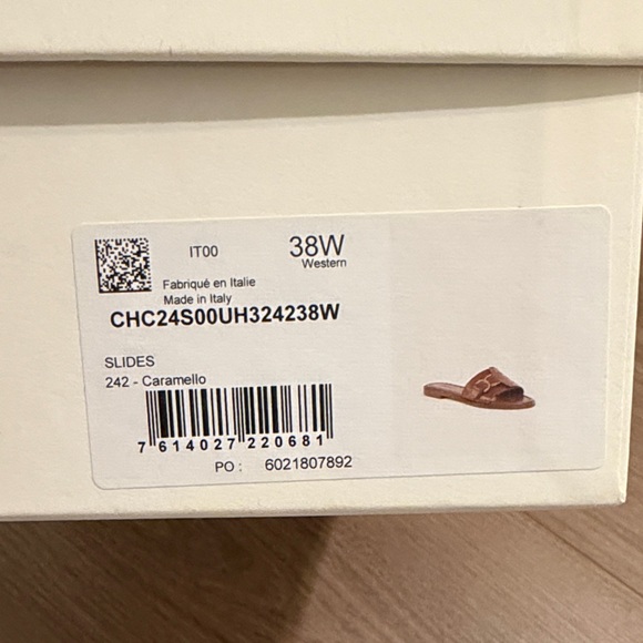 Chloe Tan Leather Slide Sandals - Picture 6 of 6